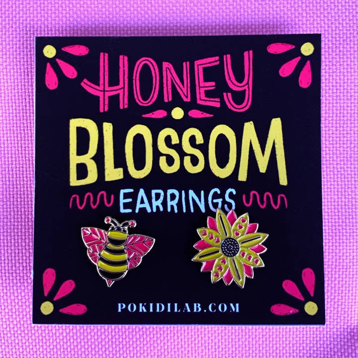 Honey Blossom Earrings for wholesale by Pokidi Lab by Blanca Creative