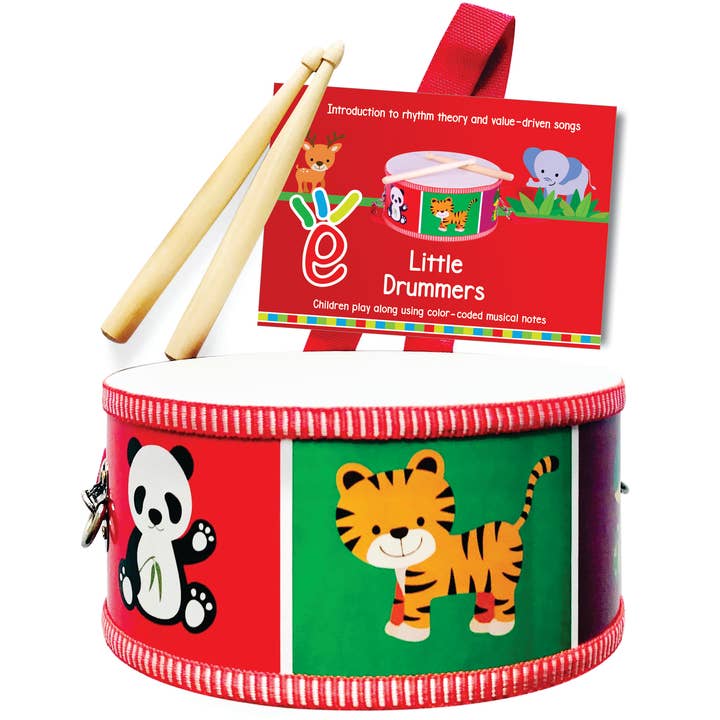 Toddler Drum with Strap _ Kids Wooden Marching Drum for wholesale by EXTASTICKS