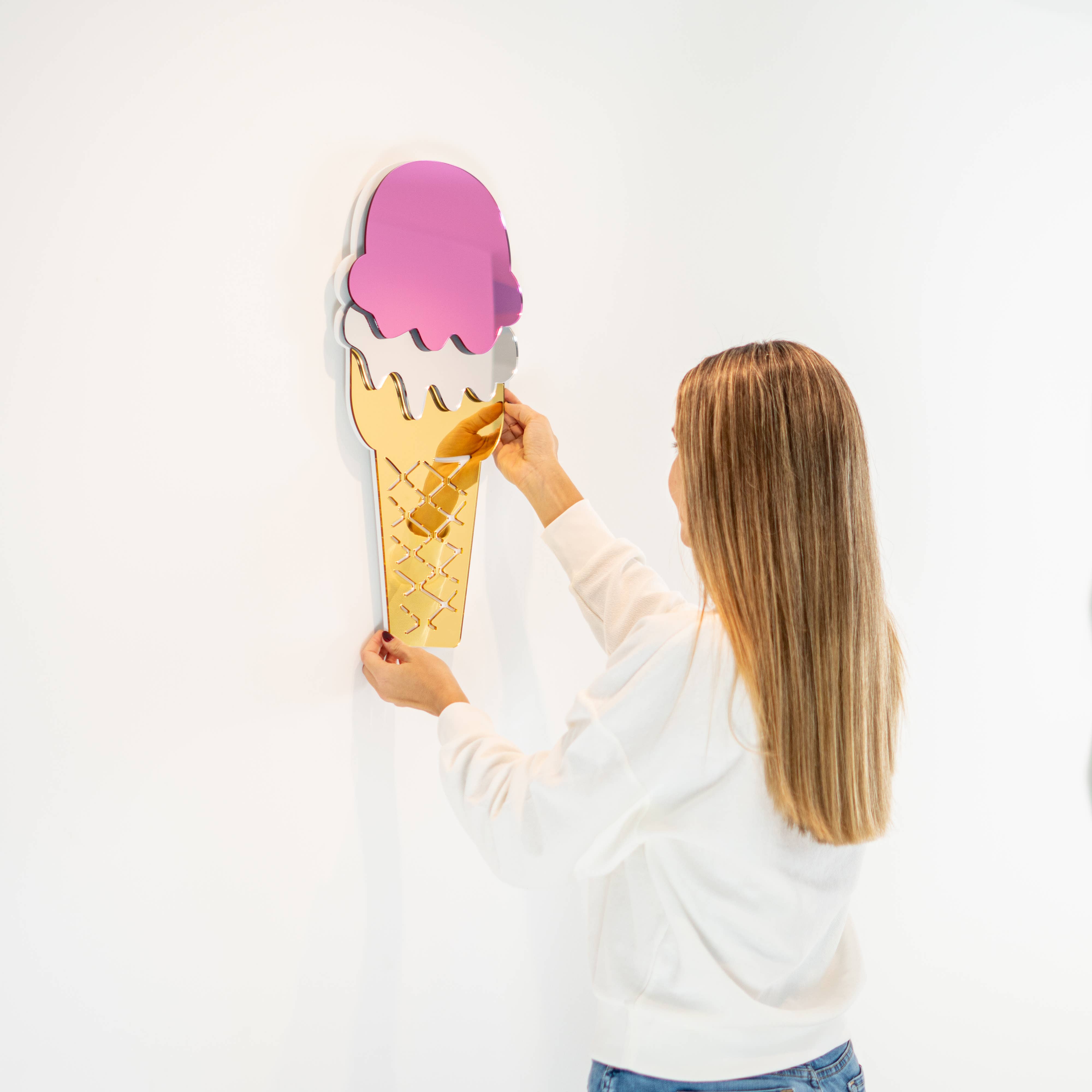 4ArtWorks – wholesale Wall Accent – Wafer Cake Ice Cream Cone | Acrylic Art | Wall Art Decor7