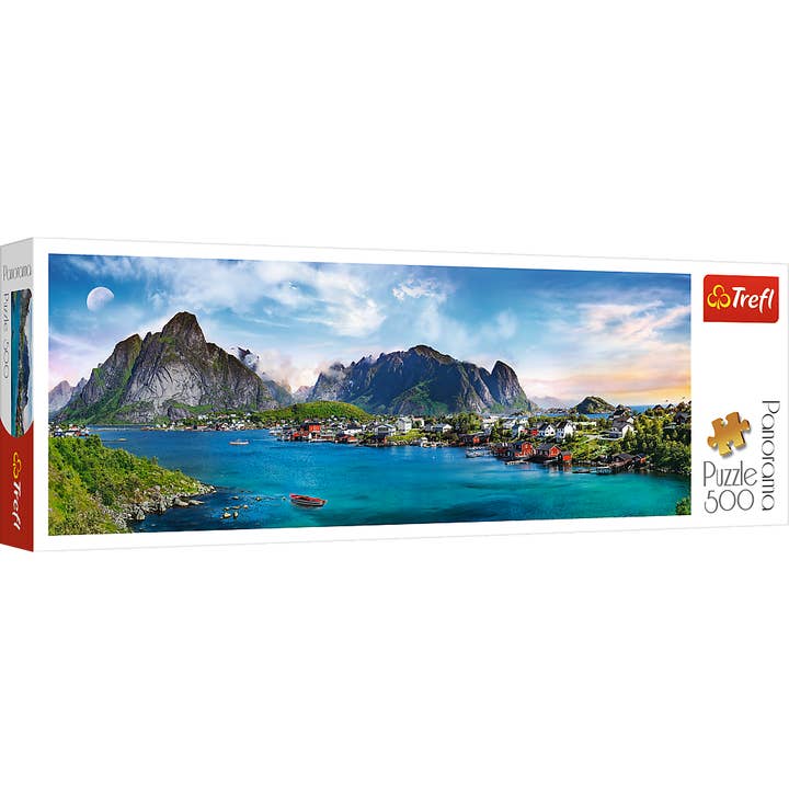 500 Piece Panorama Trefl Jigsaw Puzzles, Lofoten Archipelag for wholesale by TREFL by Bridge Toys