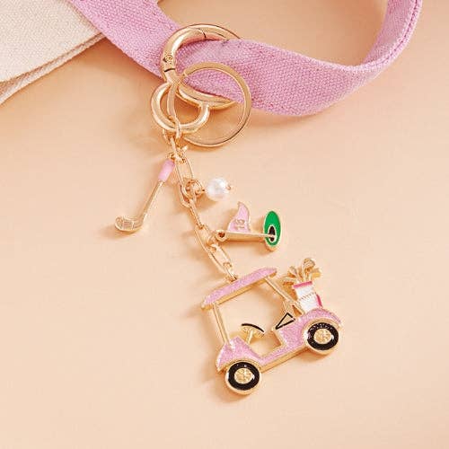 Designature New York - Wholesale Keychain - Women's - Sports Golf Cart Shaped Bag Charm And Keychain4