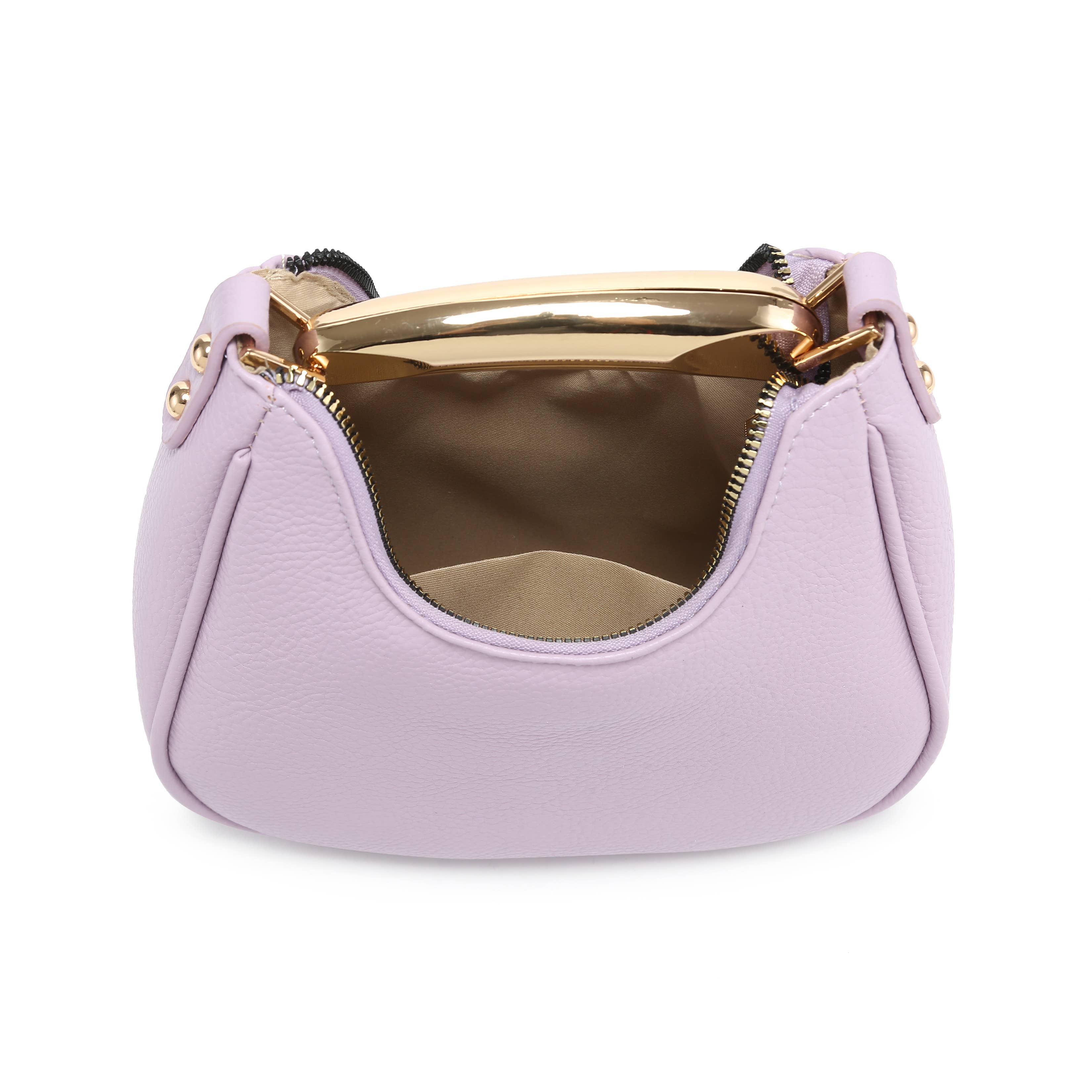 Papaya Fashion Ltd – wholesale Top handle bag – women's – B23052-Top Zip Closure Metal Handle Grab Bag13