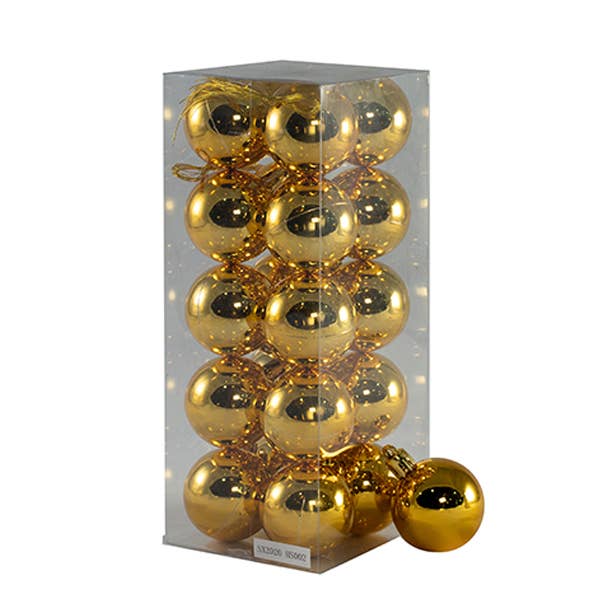 Set van 20 kerstballen 4cm (2 kleuren) voor wholesale door Arco Iris