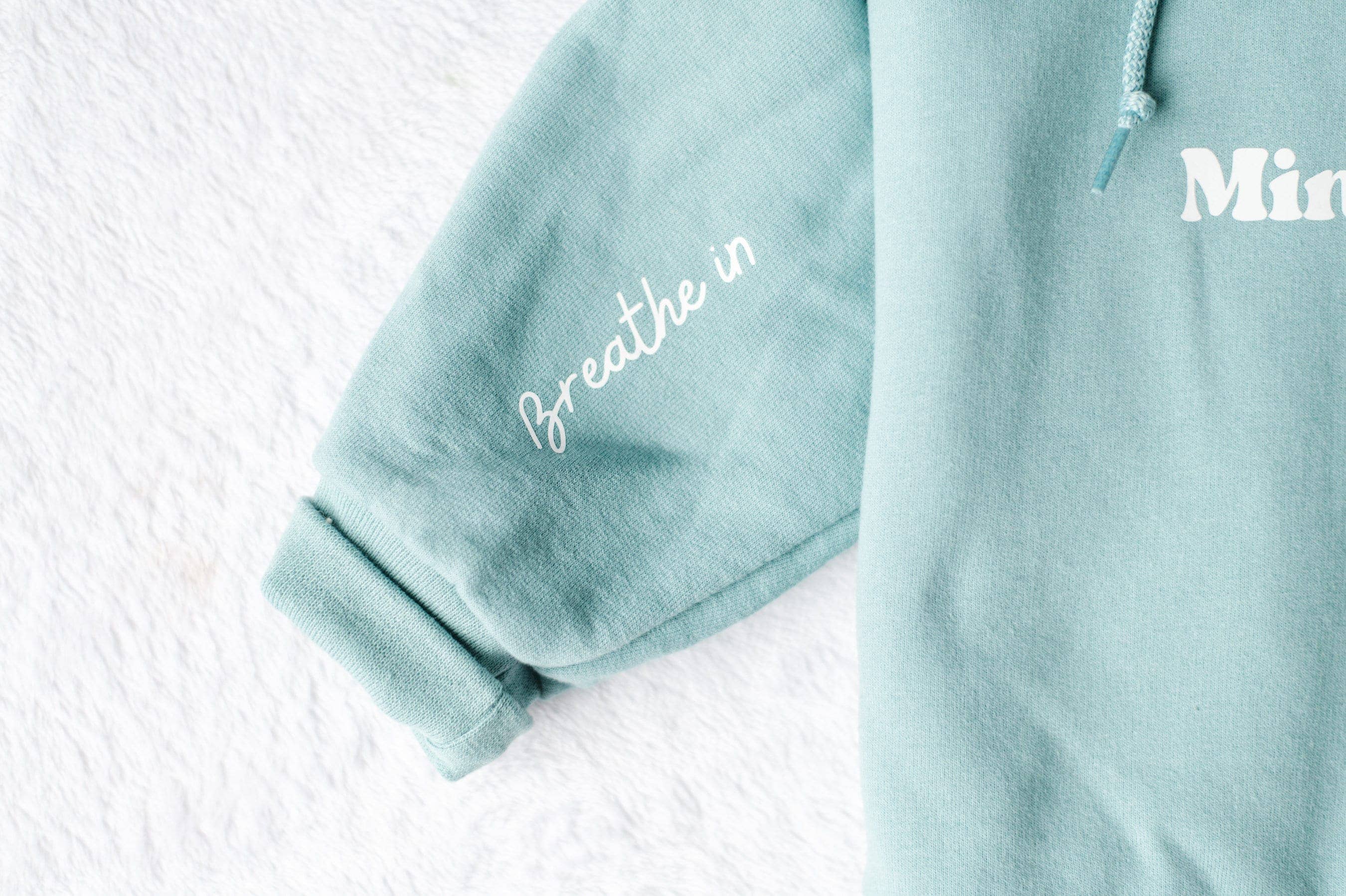 Bodhi Life Design - Wholesale Hoodie - Women's - Wellness Sweatshirt with Positive Affirmation on Sleeve2