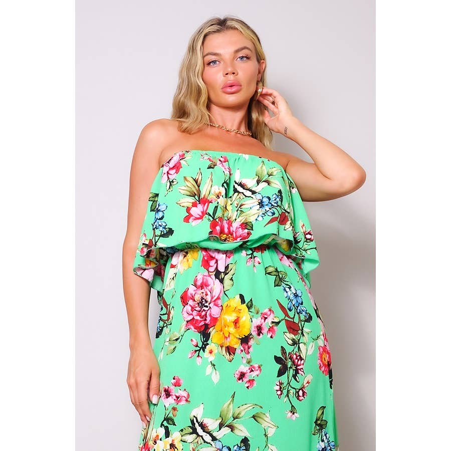 CEFIAN FASHION - Wholesale Dress - Women's - LOVE ME A LULU TIERED RUFFLE MAXI DRESS1