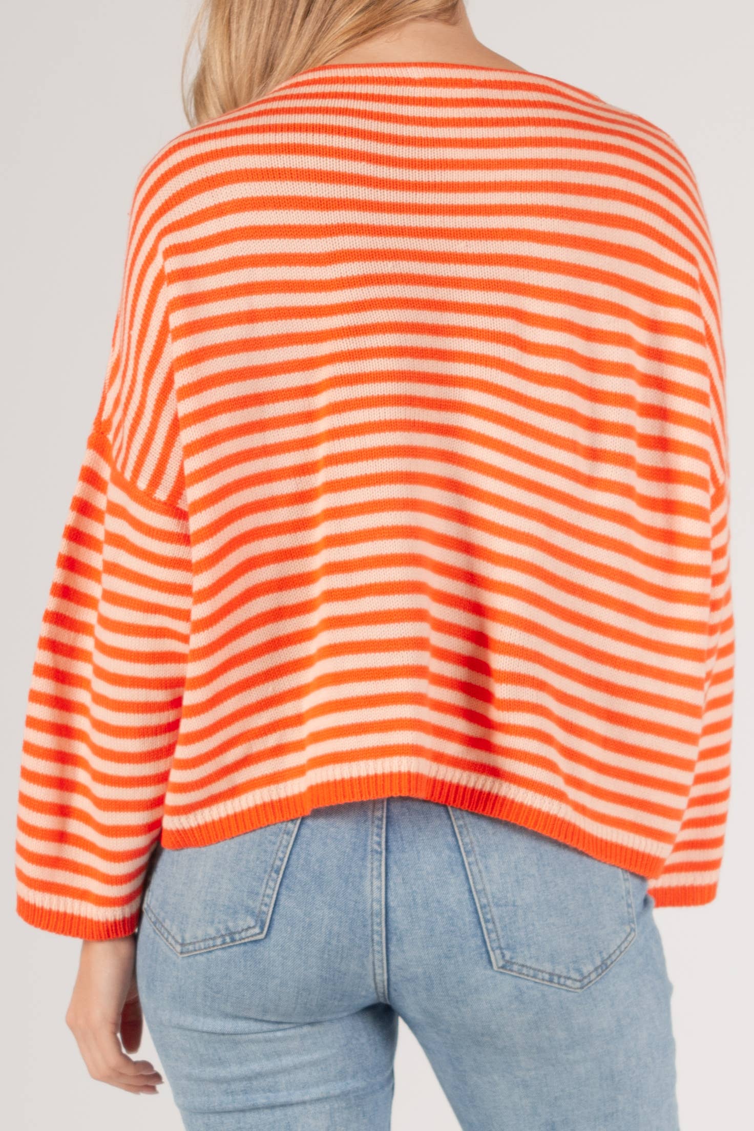 Before You Collection - Wholesale Knit Sweater - Women's - Striped T-Body Sweater31