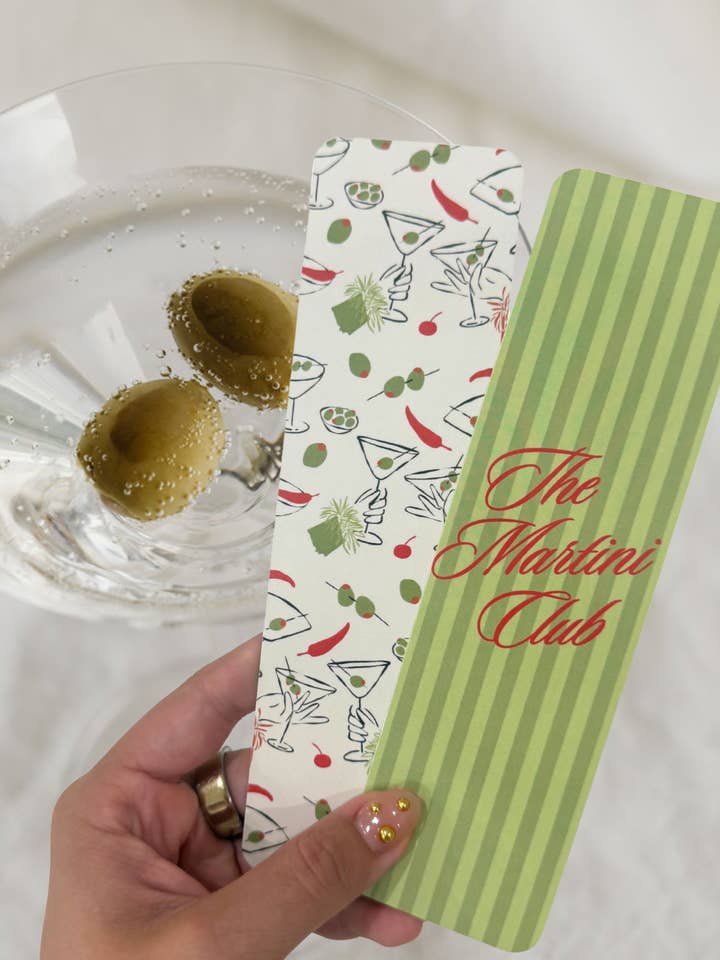Martini Bookmarks | Set of 2 for wholesale by Electric Feels Company