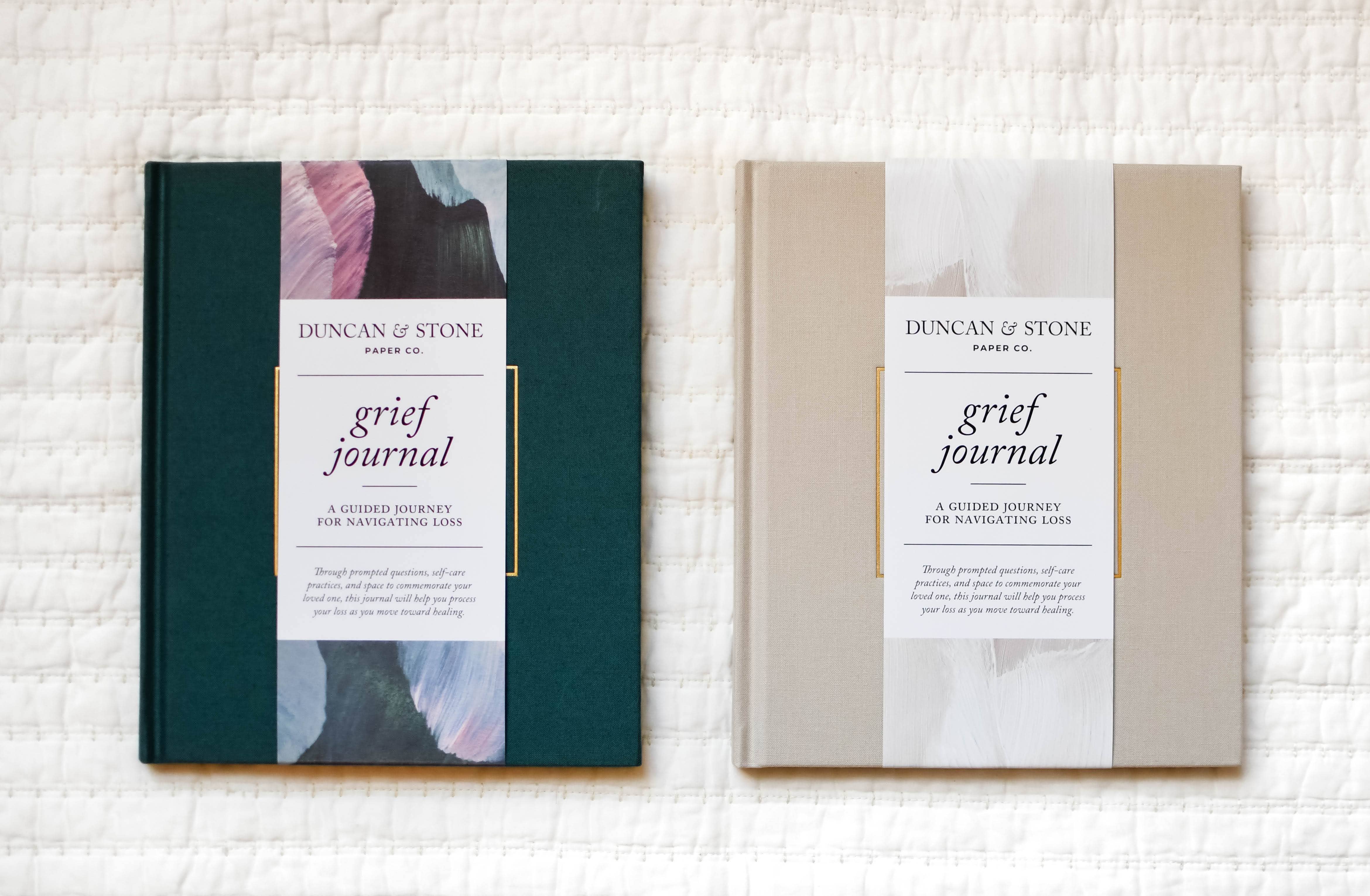 Duncan & Stone Paper Co. - Vente Journal intime - Journal de deuil - Bleu sarcelle | Cadeau de sympathie | Journal de perte d'un enfant13