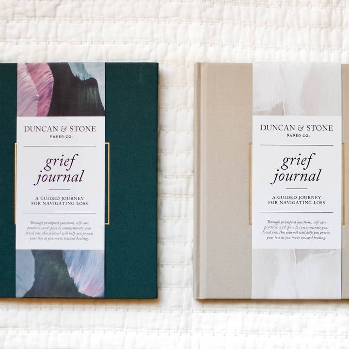 Duncan & Stone Paper Co. - Vente Journal intime - Journal de deuil - Bleu sarcelle | Cadeau de sympathie | Journal de perte d'un enfant13