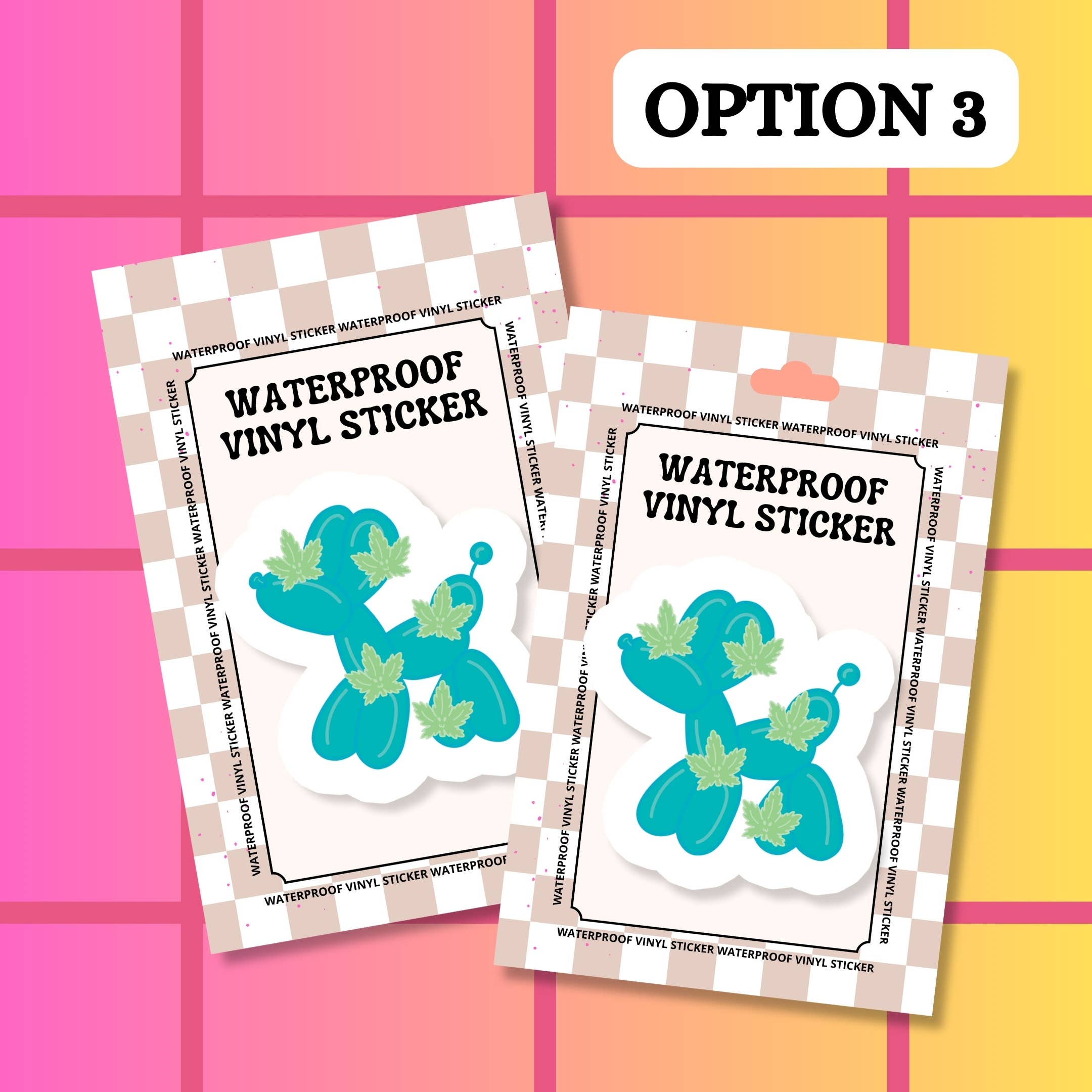 Stickers+ X Ashley Bexar - Wholesale Sticker - 420 Mary Jane Leaf Balloon Dog Waterproof Vinyl Sticker3