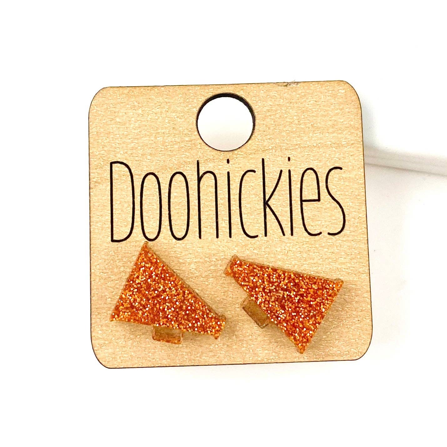 Doohickies - Wholesale Stud/Post Earrings - 15mm School Spirit Megaphone Studs - Custom Spirit Earrings1