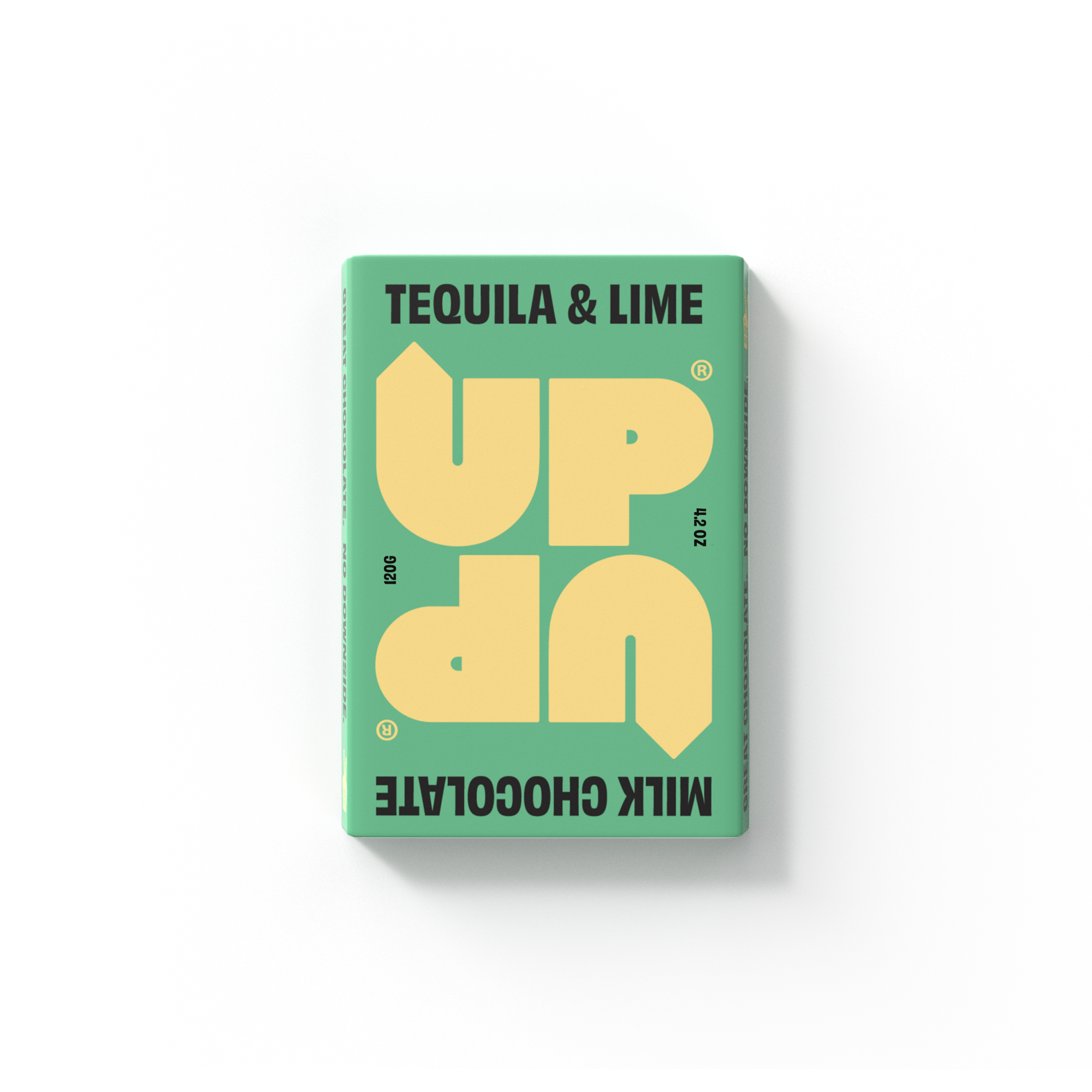 UP-UP Chocolate [No duties when shipping to US!] - Wholesale Chocoladereep - Tequila & Lime melkchocoladereep 120 g3