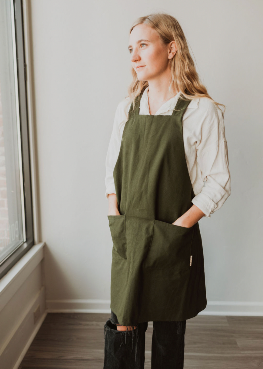 The Adorn Co. - Wholesale Apron - Canvas Crossback Apron2