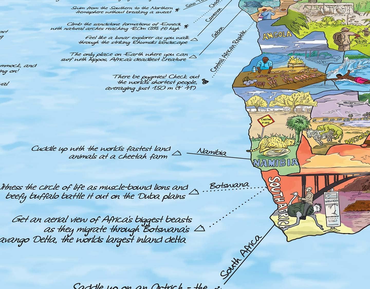 Awesome Maps - Vendita all'ingrosso Mappe - Mappa Bucketlist | Mappa del Mondo con 250 Idee di Viaggio7