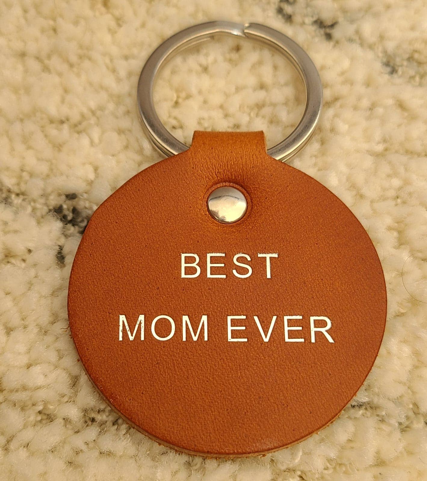 Boulevard des Tanneurs - Wholesale Keychain - Unisex - Round leather keychain with customizable engraving2