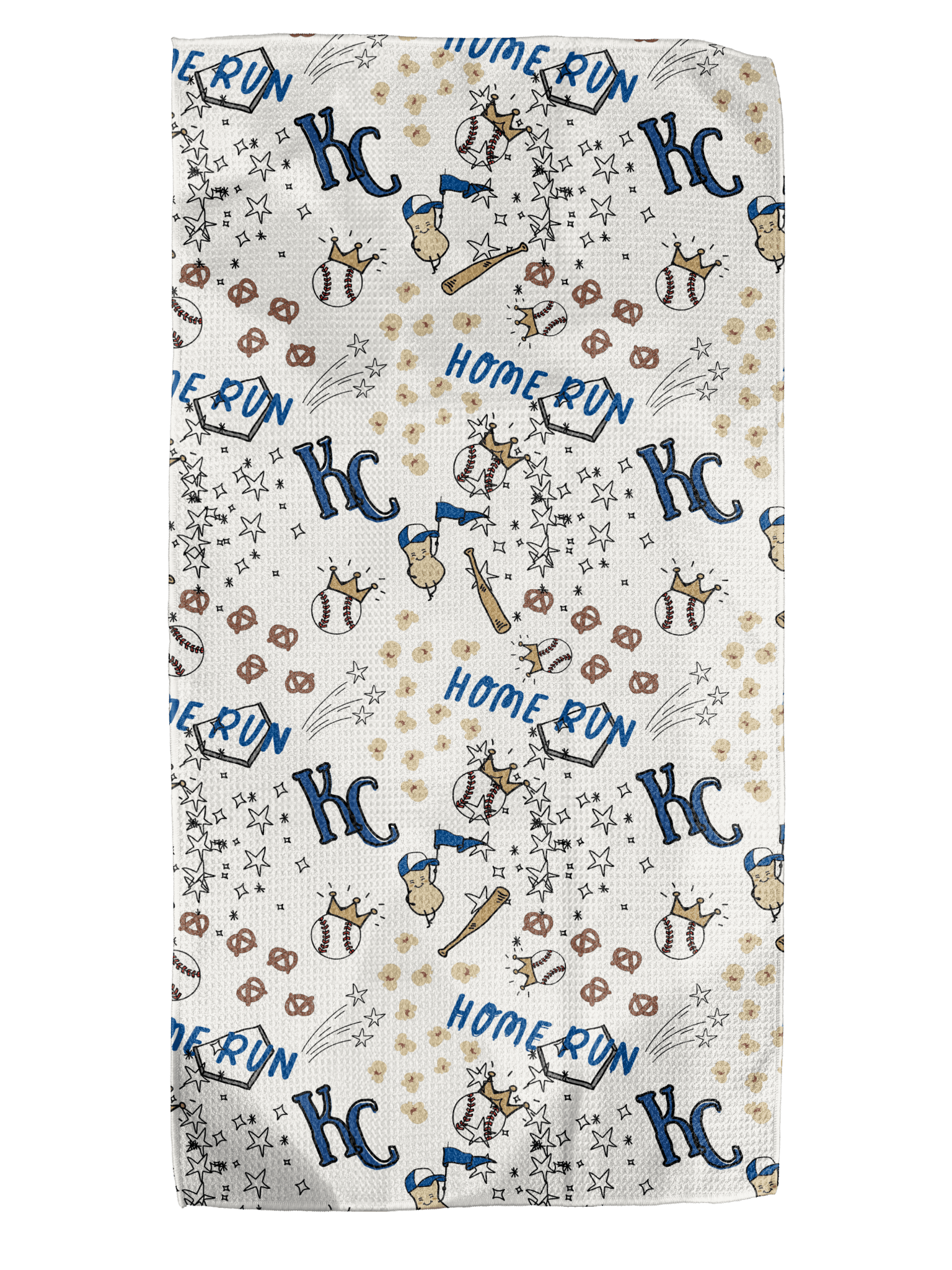 Absorb-Lumen - Wholesale Tea Towel - KC Peanuts & Cracker Jack 12x24 Bartender Double-Sided Towel0