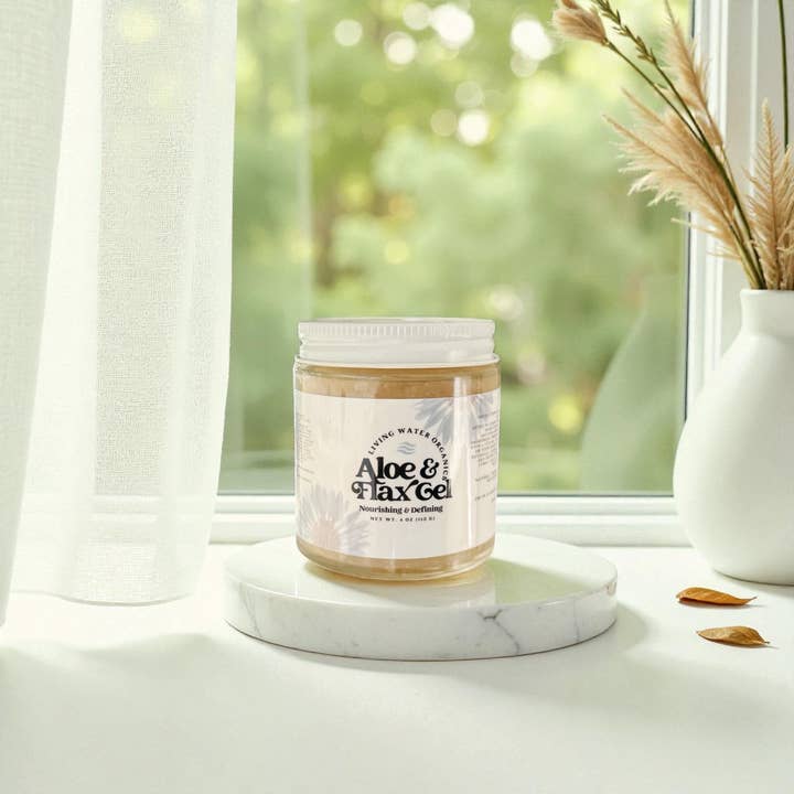 Aloe Vera and Flax Curl Gel for wholesale by Living Water Organics
