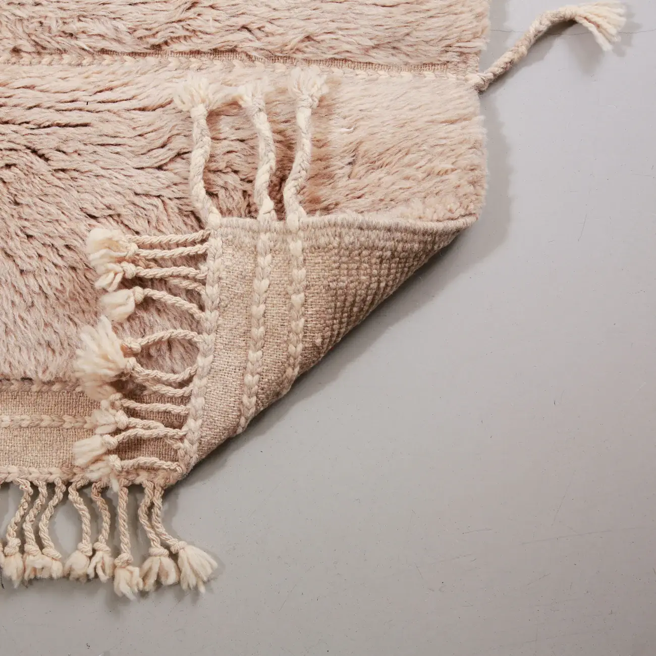 BerberNest - Wholesale Runner Rug - Blush Textured Moroccan Runner Rug, Shag Berber Hallway3