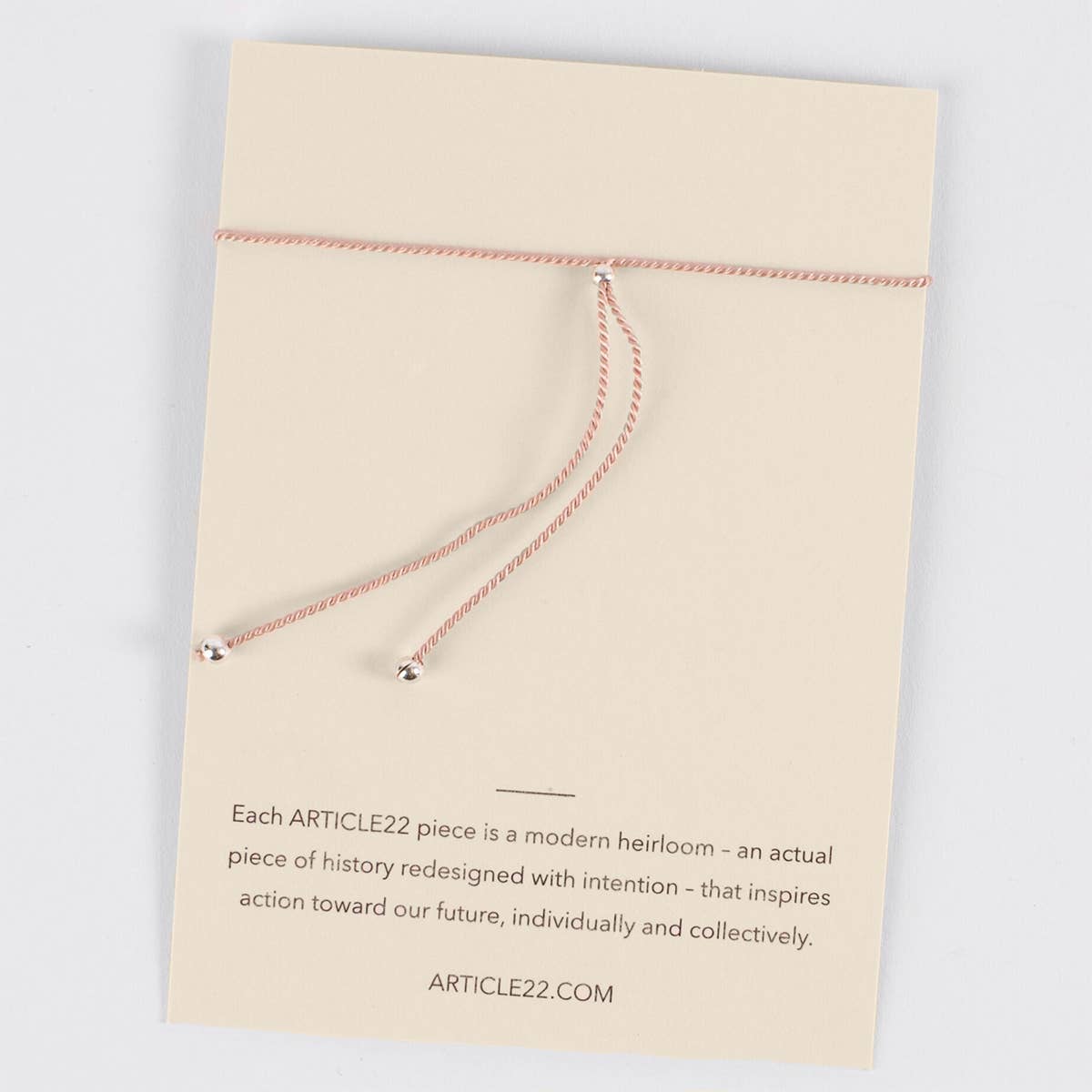 ARTICLE22 :: Peacebomb Jewelry - Wholesale Charm/Dangle Bracelet - SILK MANTRA BRACELET "ITS NOT WHAT WE HAVE, BUT WHO..." PINK1