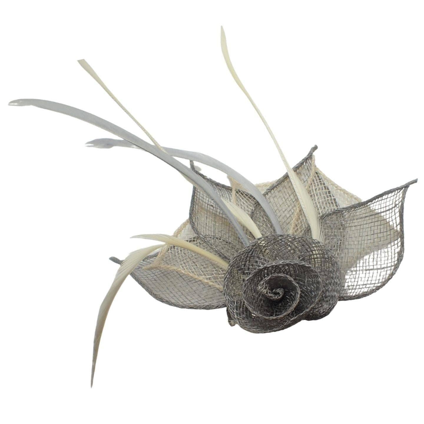 Topkids Accessories - Wholesale Fascinator Hat - Women's - Rose Flower Hair Clip Fascinator Hair Clip Fascinators Hair Clips Sinamay Brooch Pin & Beak Clip Hair Clip Suitable For Girls, Women, Ladies14