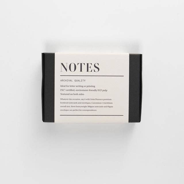 Zetta Florence - Wholesale Stationery/Notecard Set - Notes Pack – Pack of 20