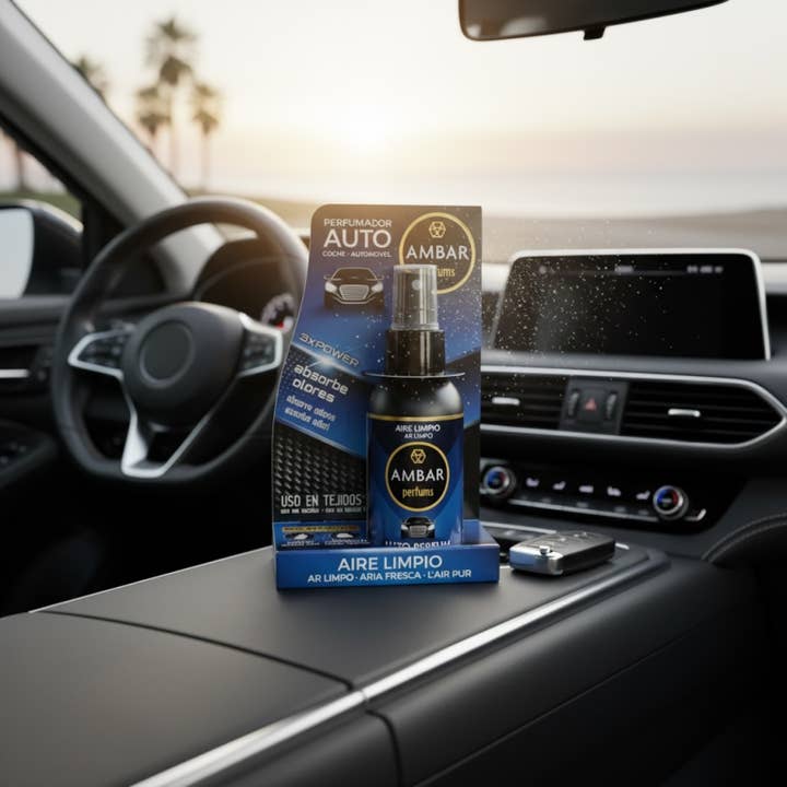 CAR DEODORANT SPRAY AMBAR AIR PURE 90ML for wholesale by Passion Parfumée