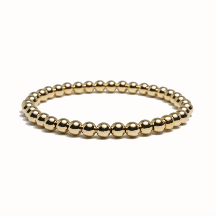 5mm Gold Bead Bracelet for wholesale by Callie Lee ®️