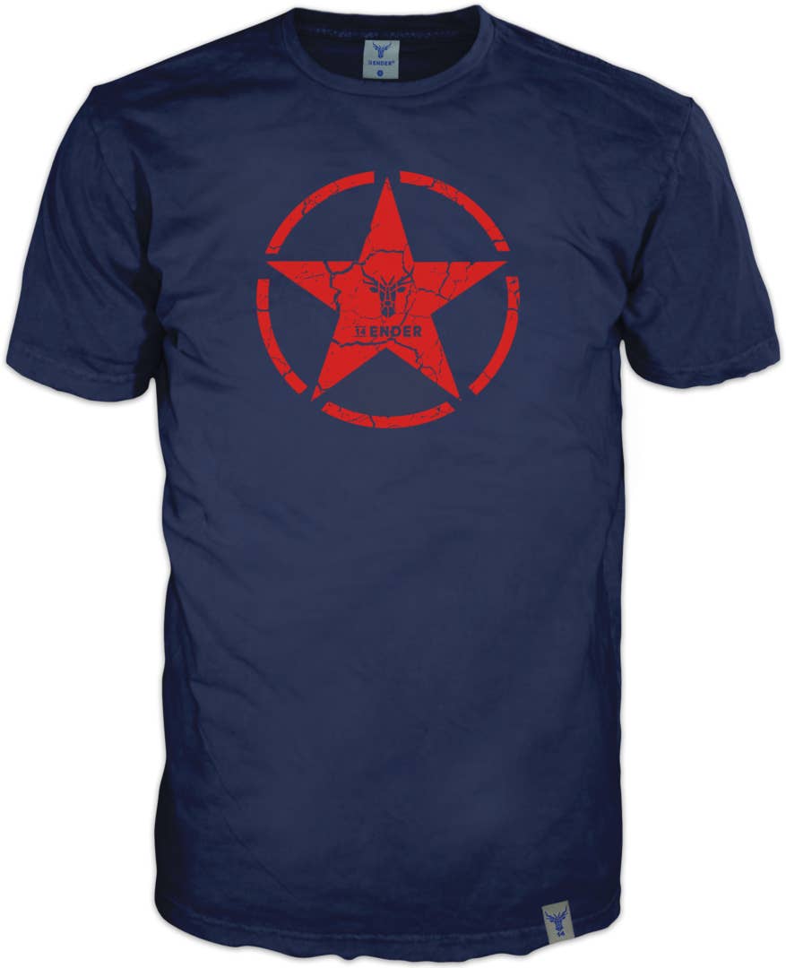 14ender Star T-Shirt Navy for wholesale on Faire