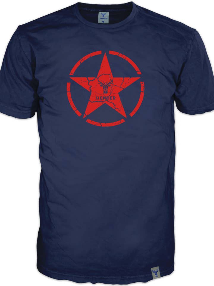 14ender Star T-Shirt Navy for wholesale on Faire0