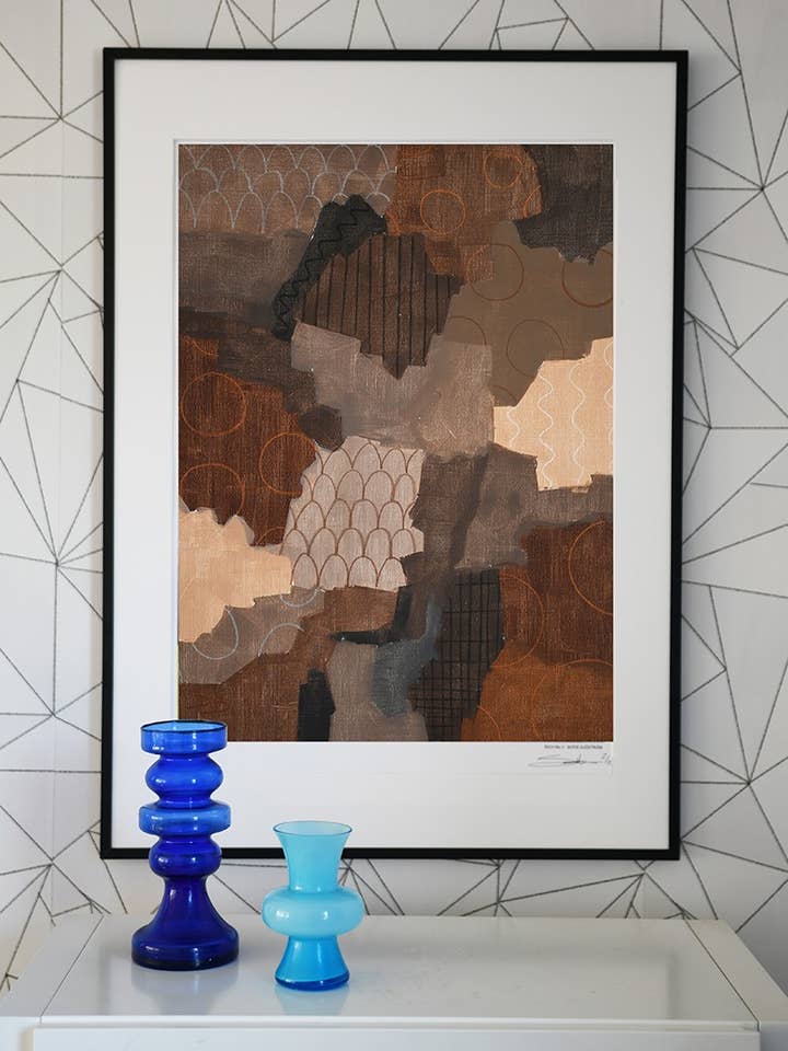 Poster firmato, mono 2, a2 per la vendita all'ingrosso da parte di Sofie Sjöström Design