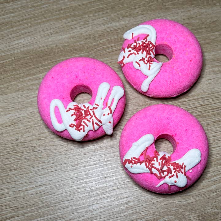 Fruit Explosion Donut Bath Bombs x10 for wholesale by Wicks 'n Lotions
