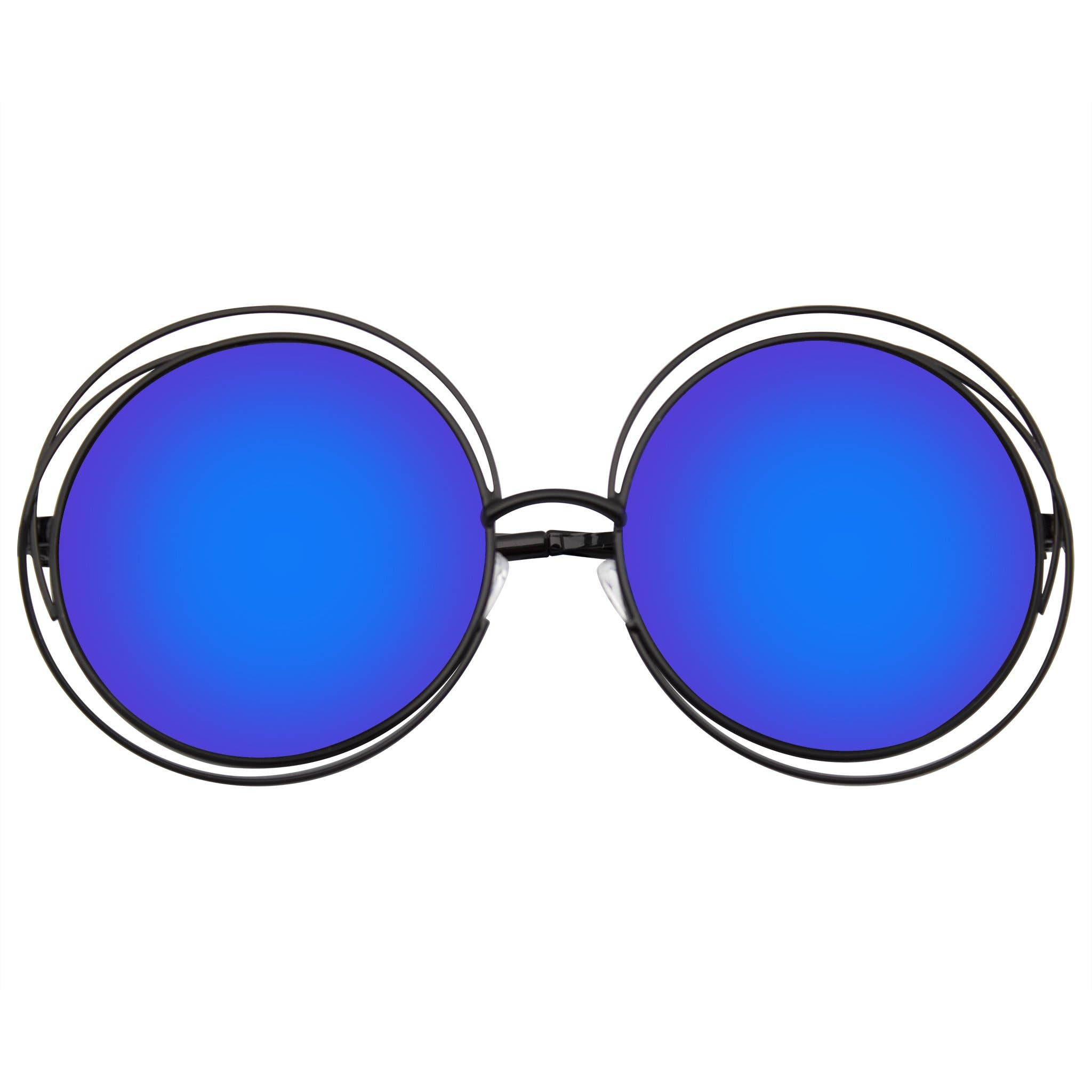 Emblem Eyewear - Wholesale Sunglasses - Women's - Round Sunglasses Double Wire Big Oversize Boho Circle Lens7