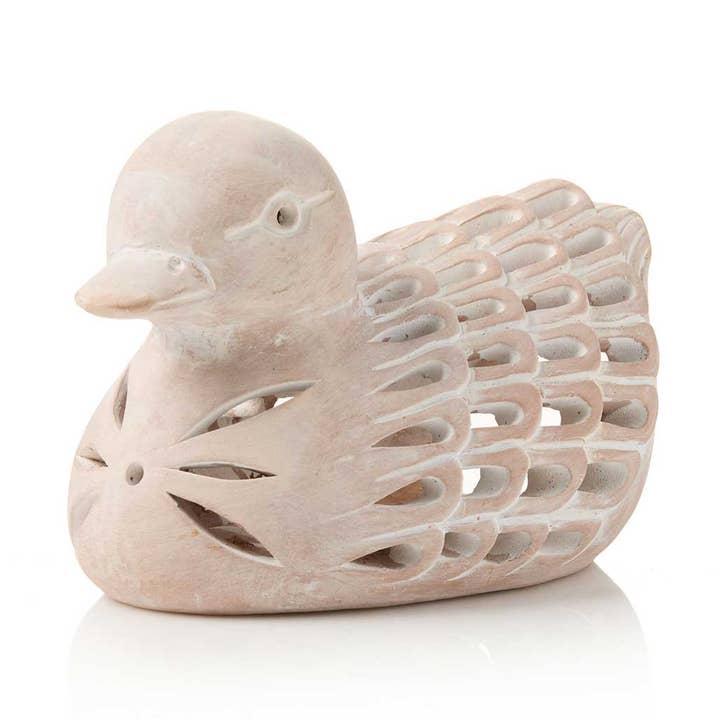 SERRV International - Wholesale Lantern - Duck Terracotta Lantern0