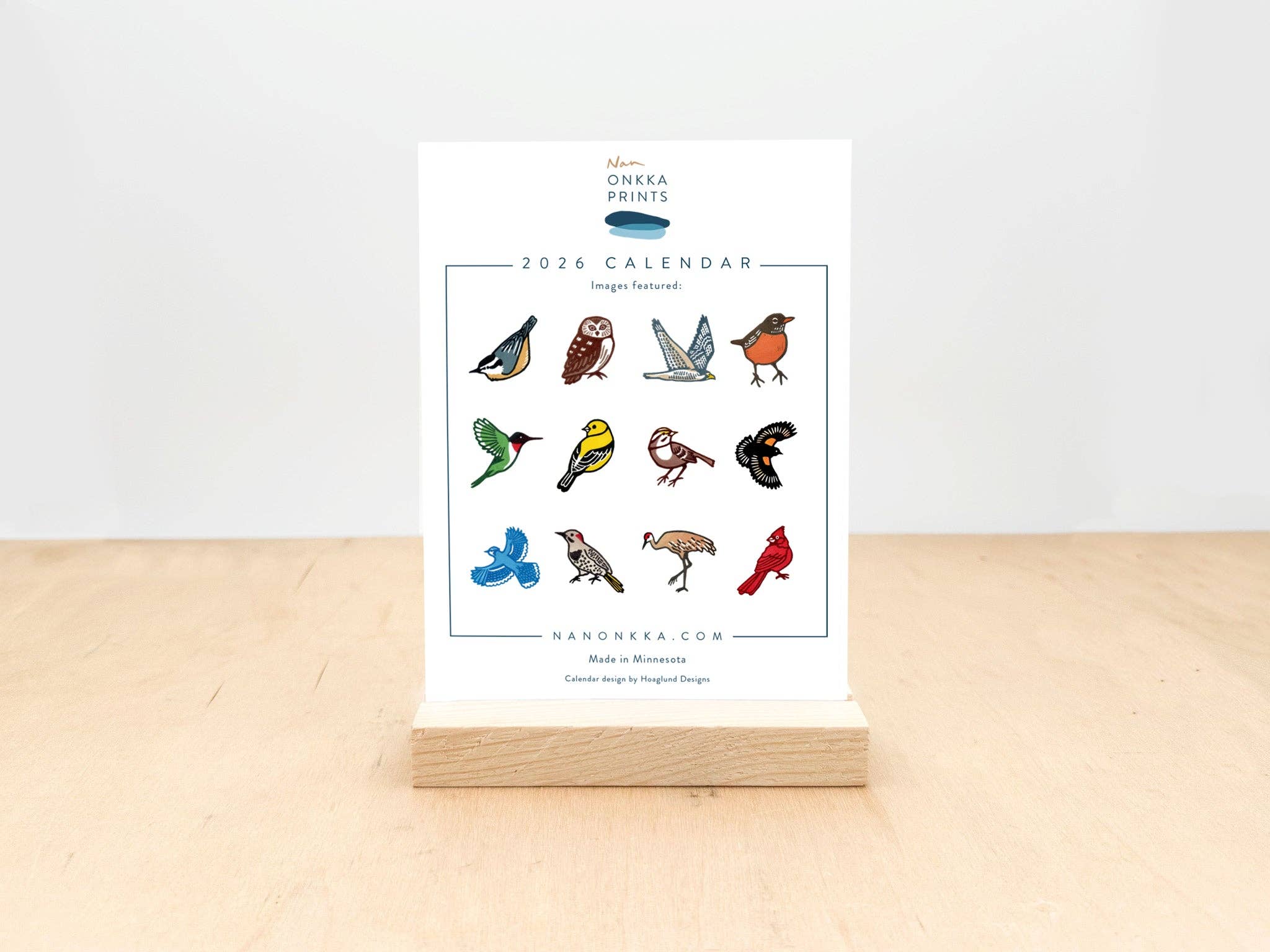 Nan Onkka Prints – Engroshandel Kalender – 2026 Skrivebordskalender1