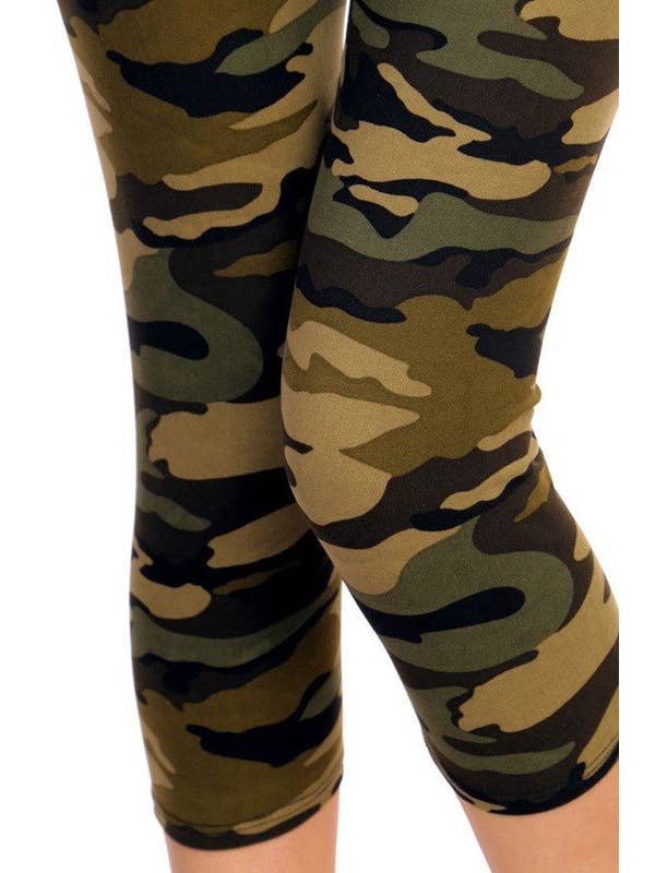 OLIVA LEGGINGS CAPRI A STAMPA CAMOUFLAGE CA-F120 in vendita all'ingrosso su Faire