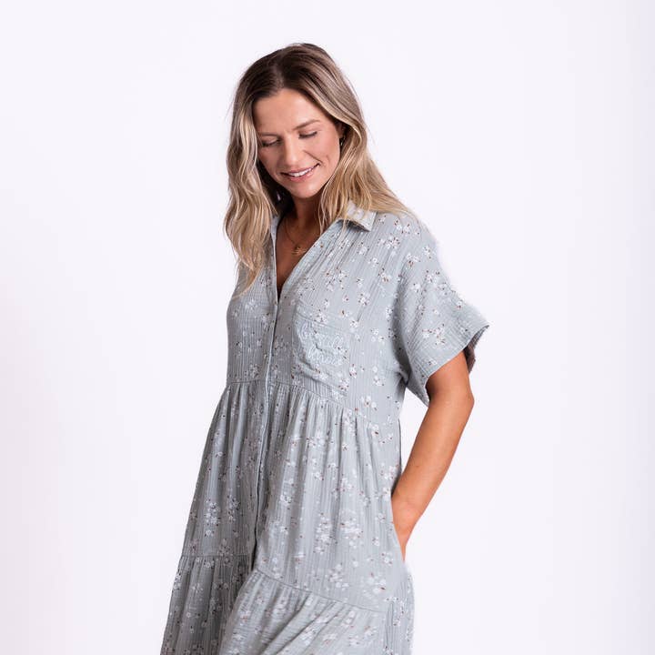 Be Still & Know Tiered Maxi Dress for wholesale by Love in Faith