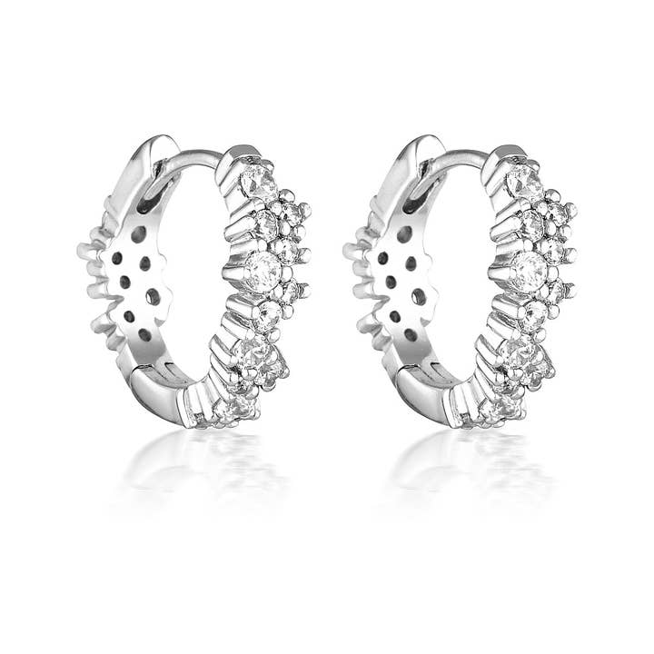 COVEY HOOPS | SILVER for wholesale by EL&RO Jewellery