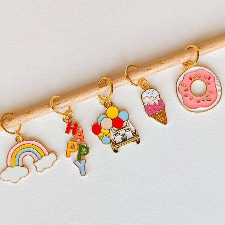 Hello Kim - Kim Chui - Wholesale Knitting/Crochet Supplies - happy marker rings