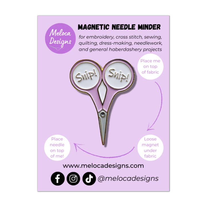 Meloca Designs - Wholesale Embroidery/cross-stitch supplies - Embroidery Scissors Needle Minder for Cross Stitch & Sewing1