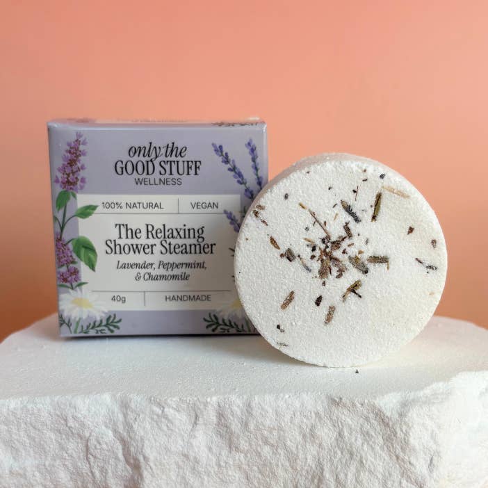 The Relaxing Shower Steamer for wholesale by Only The Good Stuff UK