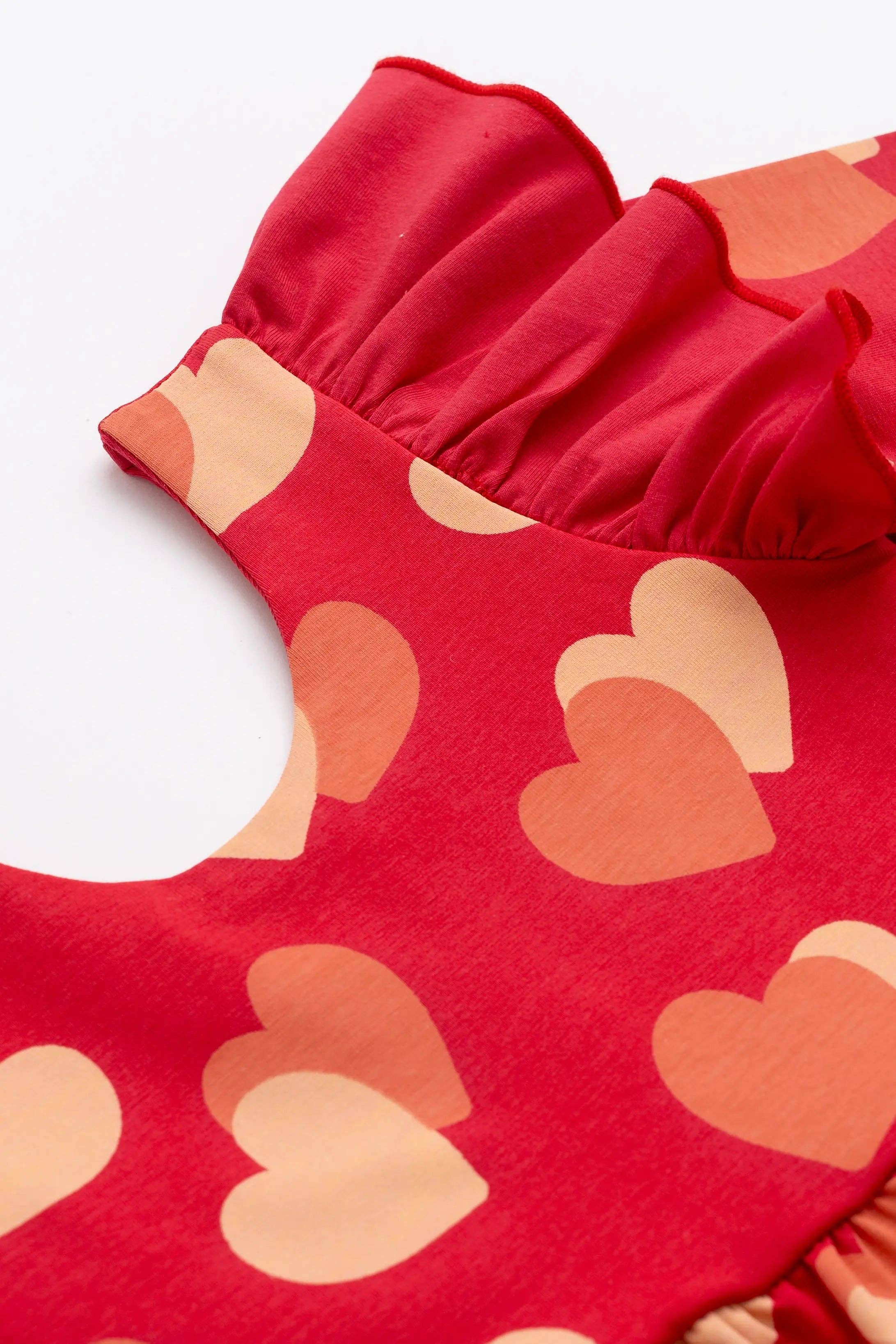 Monica + Andy – wholesale Klänning – Barn – Alla hjärtans dag Volang Låt oss Dansa Klänning_Fladdrande Hjärtan4