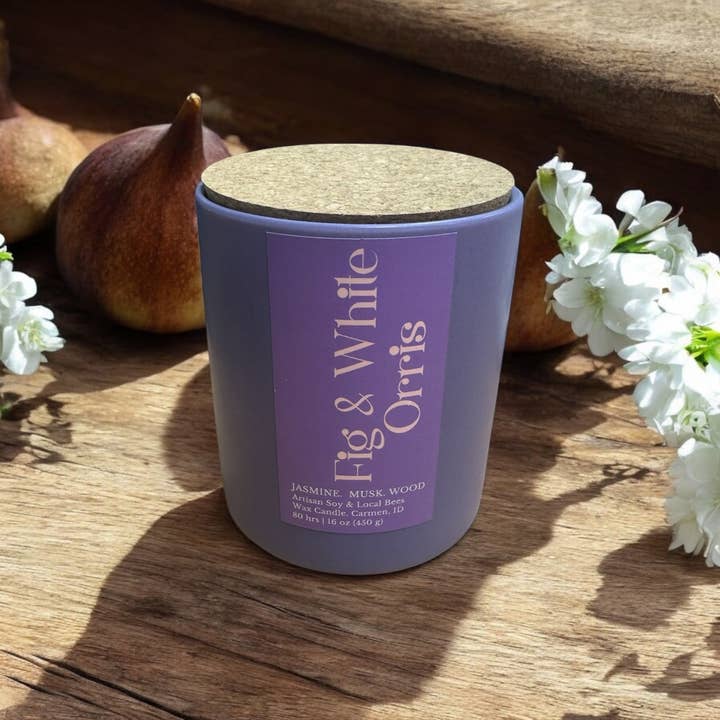 Wild + Co - Vendita all'ingrosso Candela in vasetto - Orris Bianco e Fico1