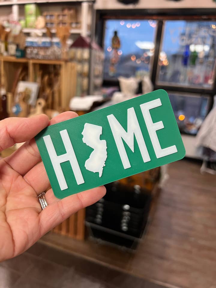 Custom State "HOME" Magnet for wholesale by Pretty Handy