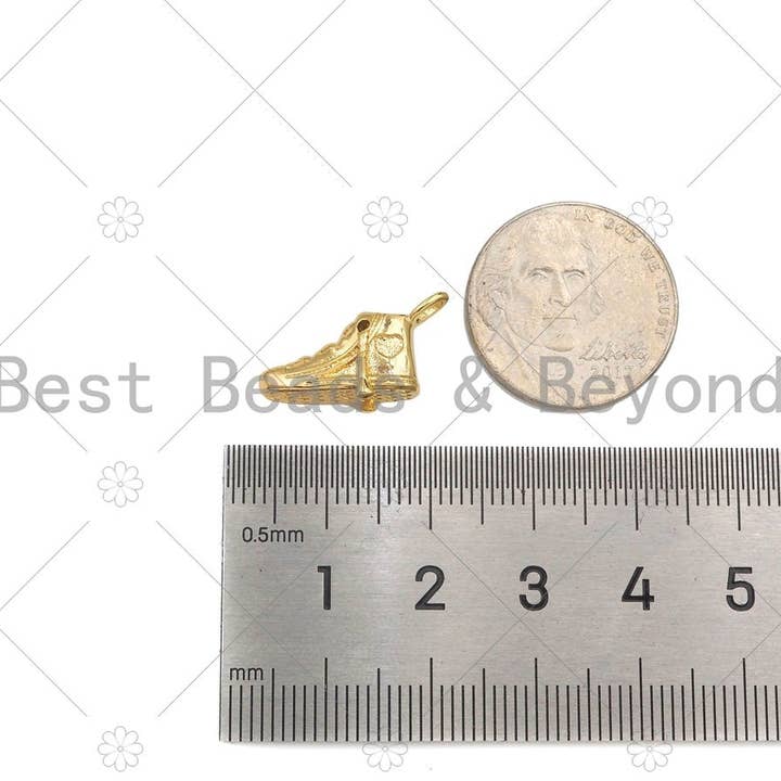 BestBeads&Beyond - Wholesale Individual Charm/Pendant - 14K Dainty Gold Converse Shoes Shape Pendant, SKU#ZX074