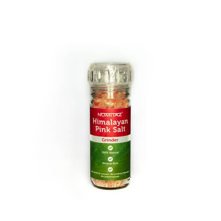 Himalayan Salt Refillable Glass Grinder Small 100g for wholesale by Heaven Spring Ltd