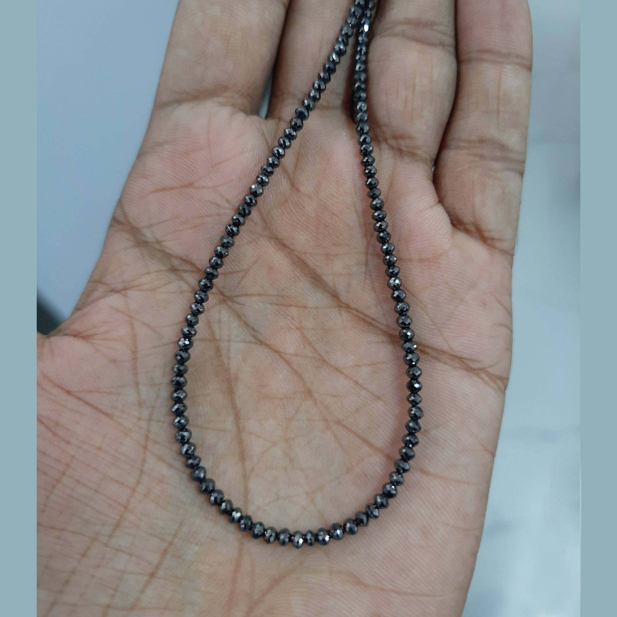 Avellinno – wholesale Beaded/pearl necklace – Elegant Black Diamond Beads best Jewelry for any Occasions1