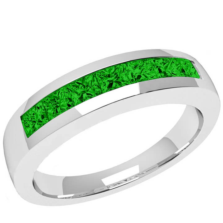 Glimmering Handmade – Anel multi-pedra por atacado – Bezel Channel Bezel Swarovski® Crystal Ring Pave Empilhado5