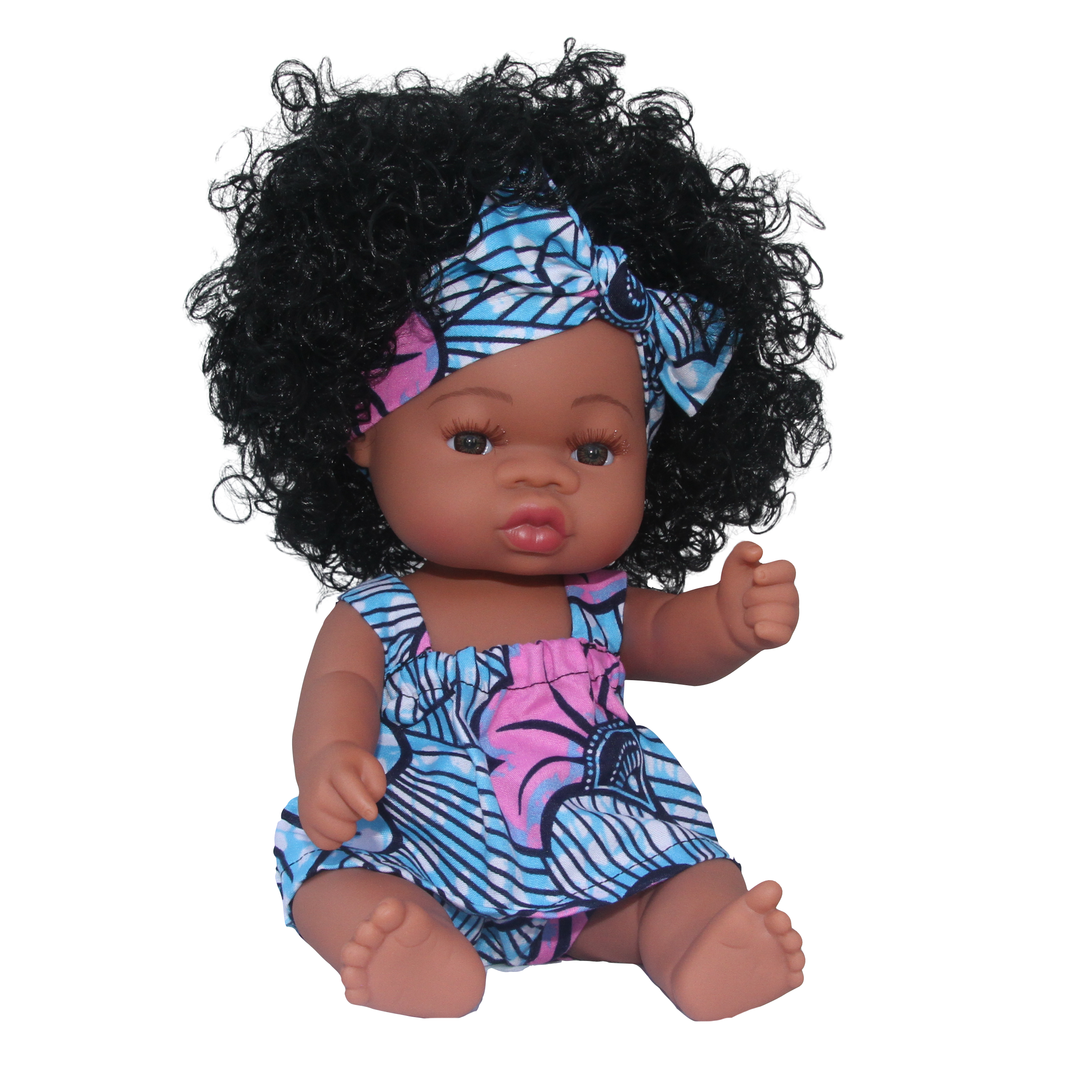 Loïse & Lola - Vendita all'ingrosso Bambola - Bambini - Bambola Realistica Afro-Caraibica Loïse & Lola con Abito in Wax Africano (5 colori)1