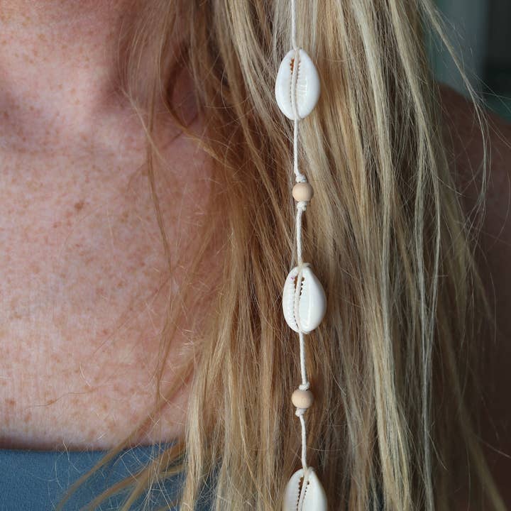Brielle's Shells - Wholesale Hair Extensions - Beaded Boho Mermaid Extension (BLONDE)