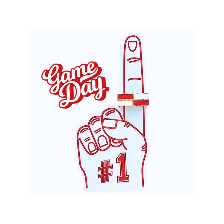 Color Shout - Wholesale Band/Stacked Ring - Game Day: Team Colors Stack Ring Set